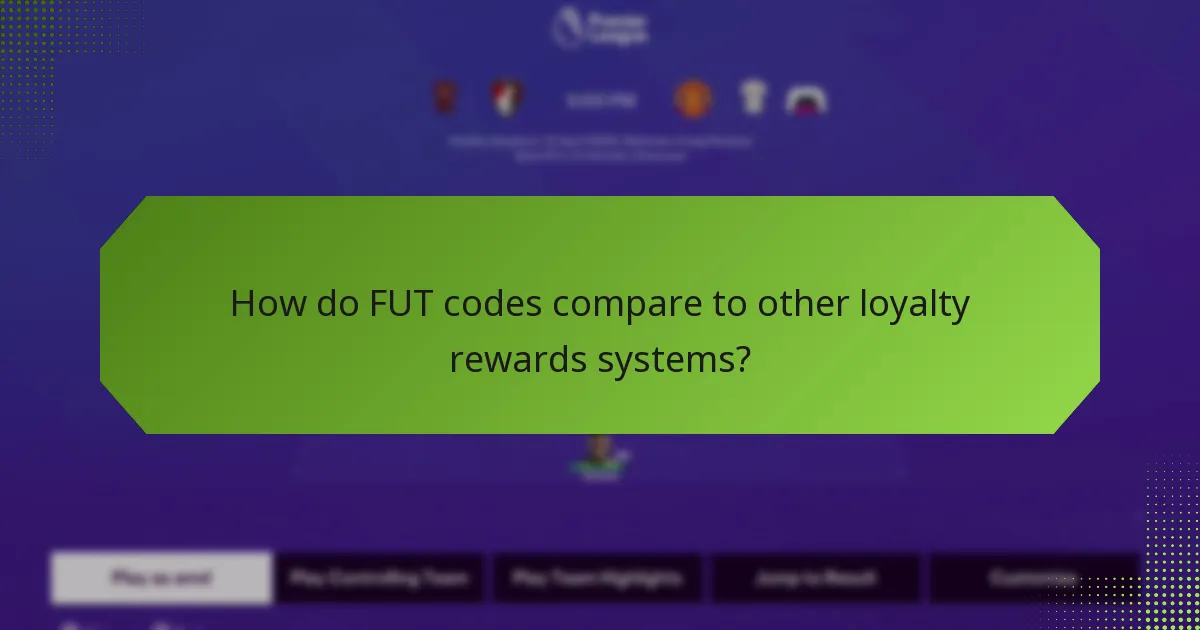 How do FUT codes compare to other loyalty rewards systems?