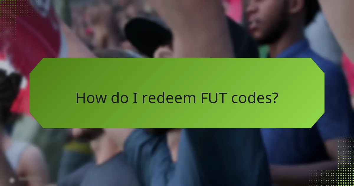 How do I redeem FUT codes?