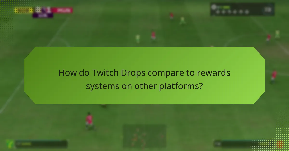 How do Twitch Drops compare to rewards systems on other platforms?
