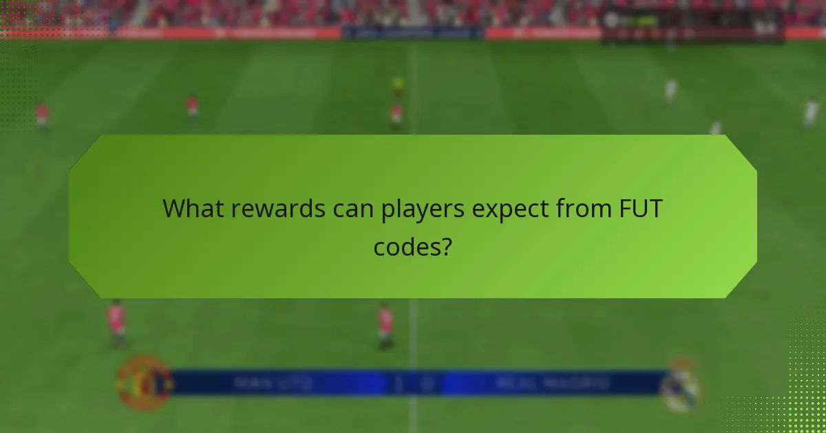 What rewards can players expect from FUT codes?