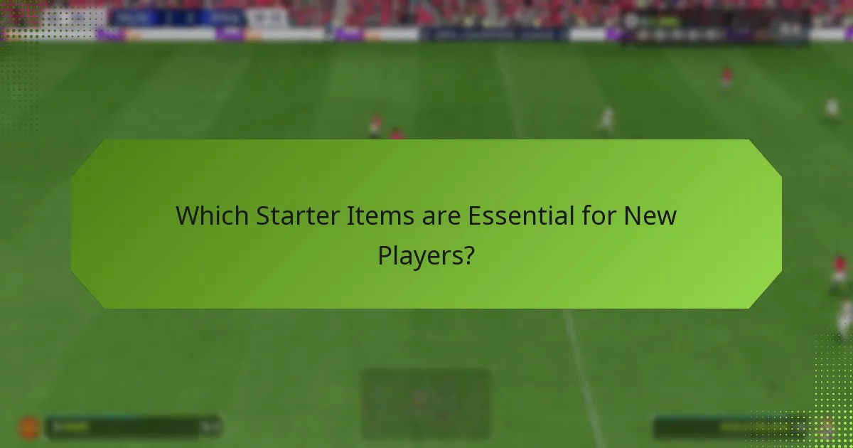 Which Starter Items are Essential for New Players?